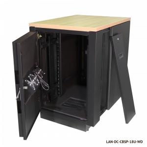 LANMASTER SOUNDPROOF soundproofed cabinet, 750x1030 mm, wood finish, larch color
